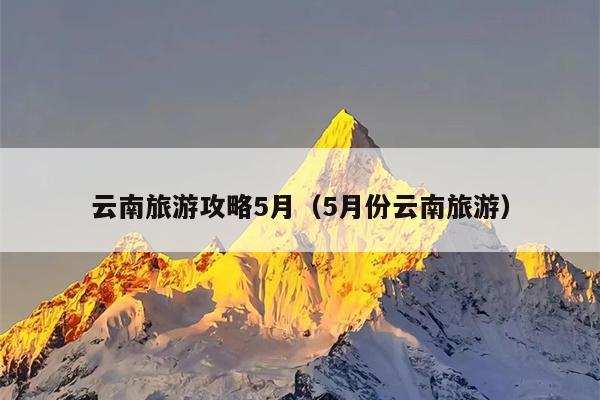 云南旅游攻略5月（5月份云南旅游）